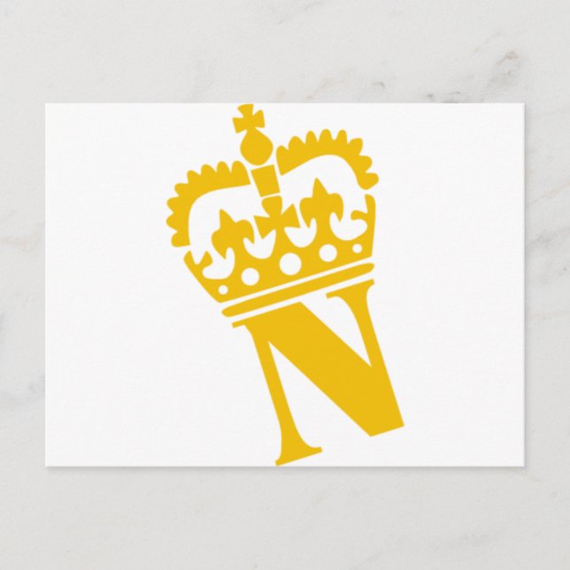 N - Letter - Name Postcard (Front)