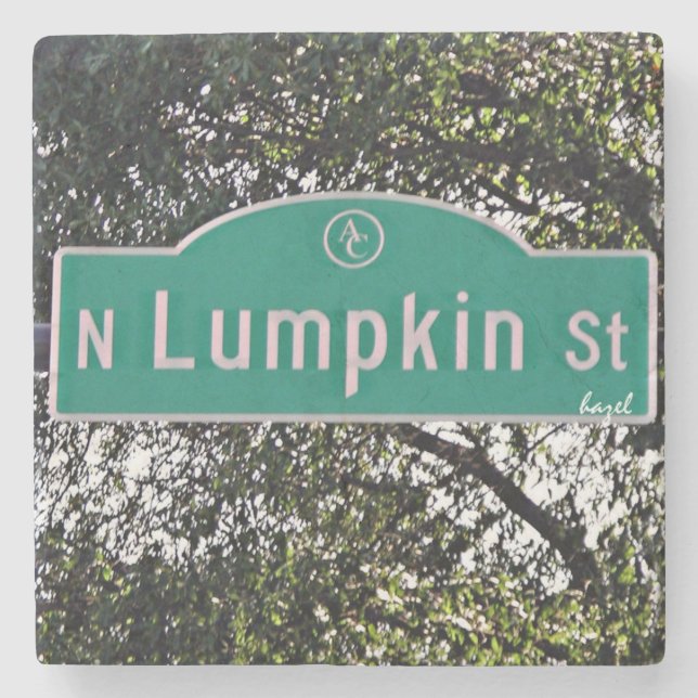 N Lumpkin Street Athens Georgia Marble Coaster (Front)
