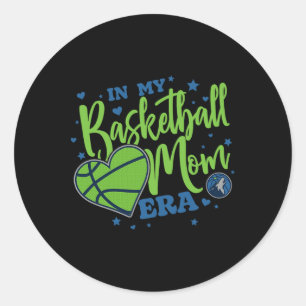 N Minnesota Timberwolves Mother's Day Sketll Mom E Classic Round Sticker