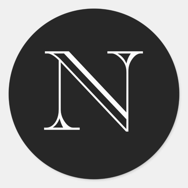 N Monogram Stickers (Front)