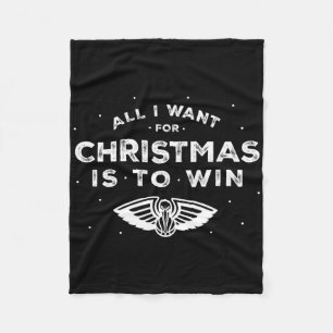 N New Orleans Pelicans Christmas All I Want Is To Fleece Blanket