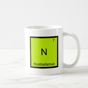 N - Nostradamus Funny Chemistry Element Symbol Tee Coffee Mug