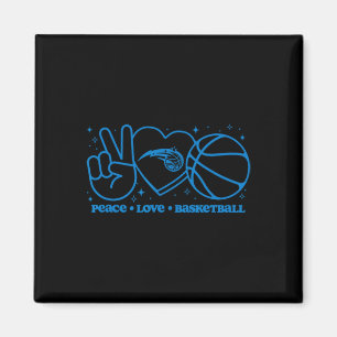 N Orlando Magic Peace Love Sketll  Magnet