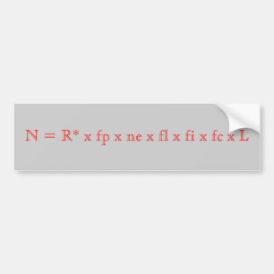 N = R* x fp x ne x fl x fi x fc x L Bumper Sticker