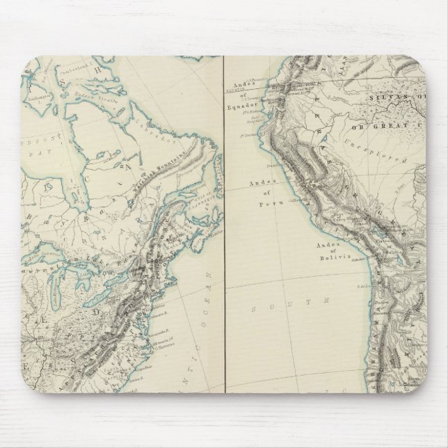 N & S America physical Mouse Mat (Front)