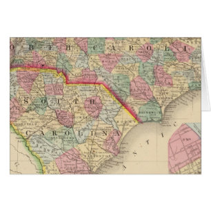 N & S Carolina Map by Mitchell