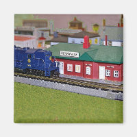 N Scale Model Train Village