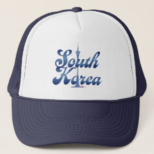 N Seoul Tower South Korea Trucker Hat