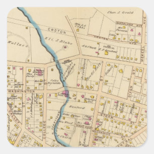 N Tarrytown, Tarrytown, New York Square Sticker