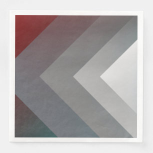 N - teal grey burgundy napkin