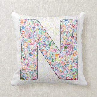 "N" Throw Pillow
