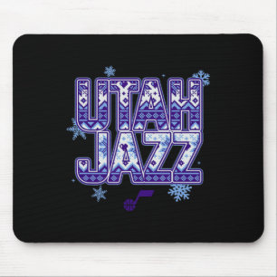 N Utah Jazz Christmas Ugly Sweater  Mouse Mat