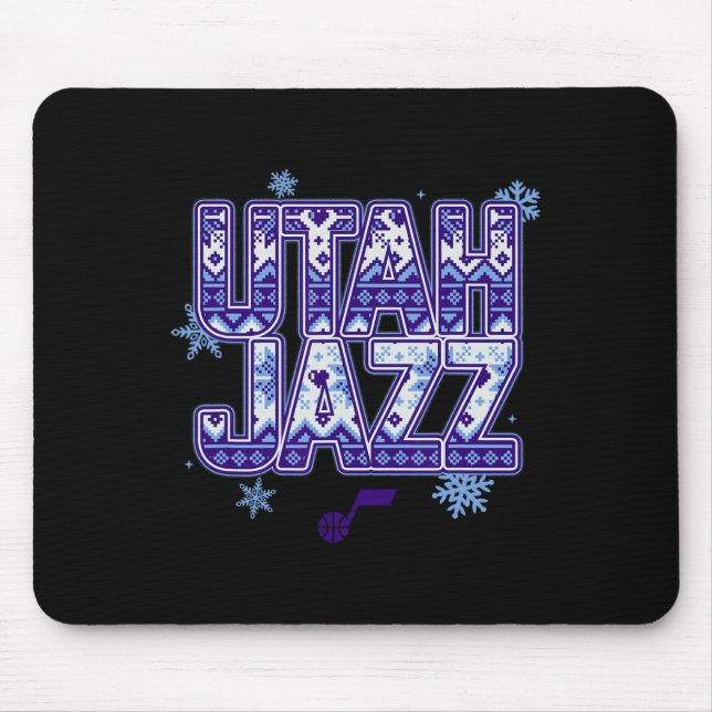 N Utah Jazz Christmas Ugly Sweater  Mouse Mat (Front)
