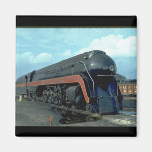 N&W 4-8-4 #611. (train;sky;clouds;track;)_Trains Magnet