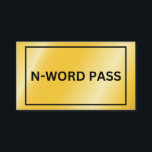 N-Word Pass Enclosure Card<br><div class="desc">N-Word Pass</div>