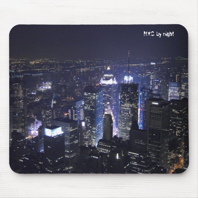 N.Y.C. by night Mouse Mat (Front)