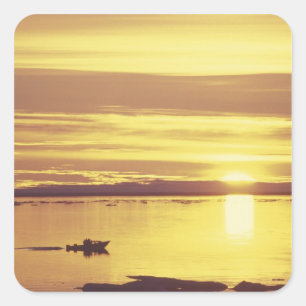 NA, Canada, Canadian Arctic, Baffin Island Square Sticker