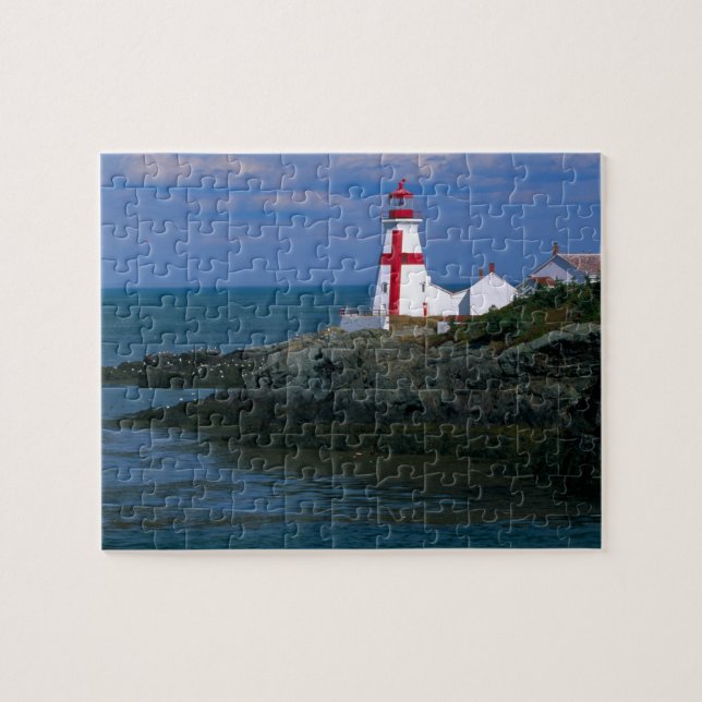 NA, Canada, New Brunswick, Campobello Island. 4 Jigsaw Puzzle (Horizontal)