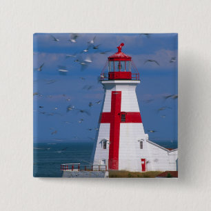 NA, Canada, New Brunswick, Campobello Island. 8 15 Cm Square Badge