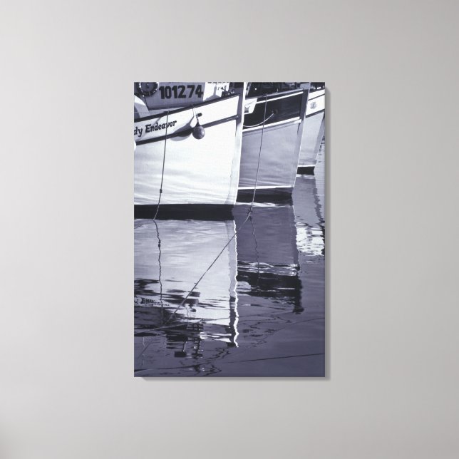 NA, Canada, Nova Scotia, Digby. Fishing boats; Canvas Print (Front)