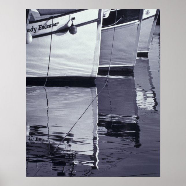 NA, Canada, Nova Scotia, Digby. Fishing boats; Poster (Front)