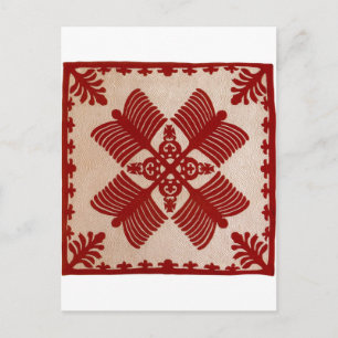 Na Kalaunu Me Na Kāhili, quilt Postcard