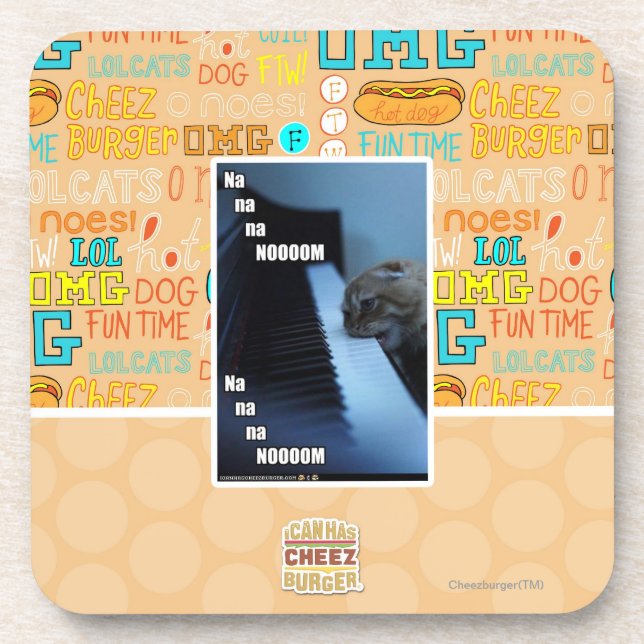 Na na na nooom coaster (Front)