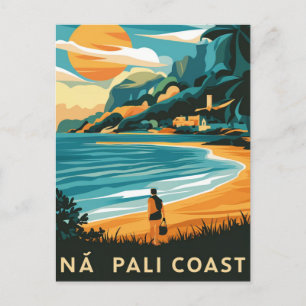 Na Pali Coast Kauai, Hawaii Beach Postcard
