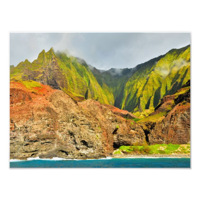 Na Pali Coast - Kauai, Hawaii Photo Print (Front)