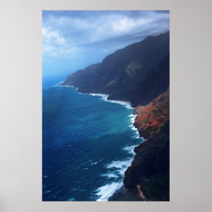 na pali coast kauai poster