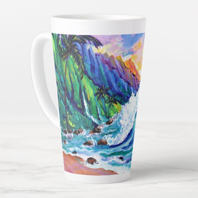 Na Pali Coast of Kauai Tropical Sunset Mug (Left Angle)
