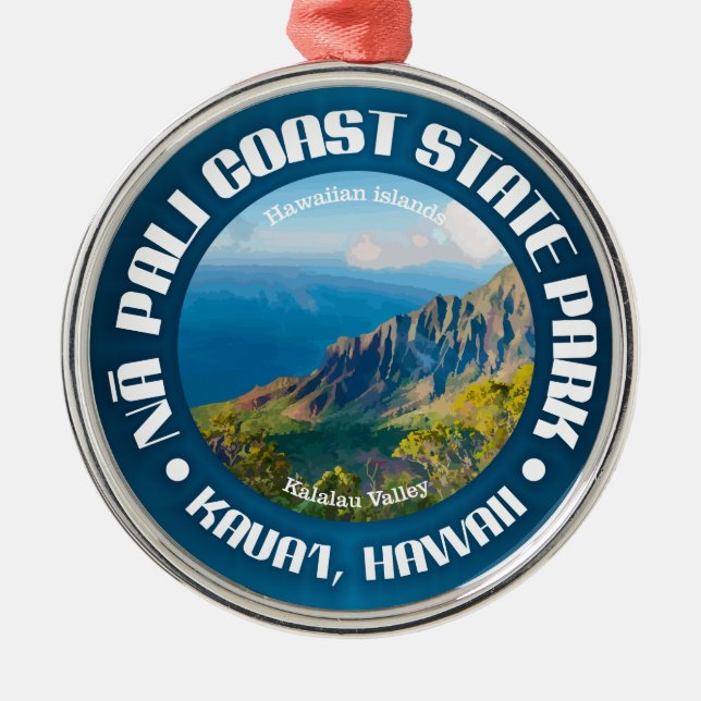 Na Pali Coast SP Metal Tree Decoration (Front)