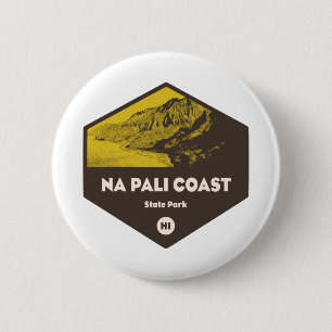 Nā Pali Coast State Park Hawaii 6 Cm Round Badge