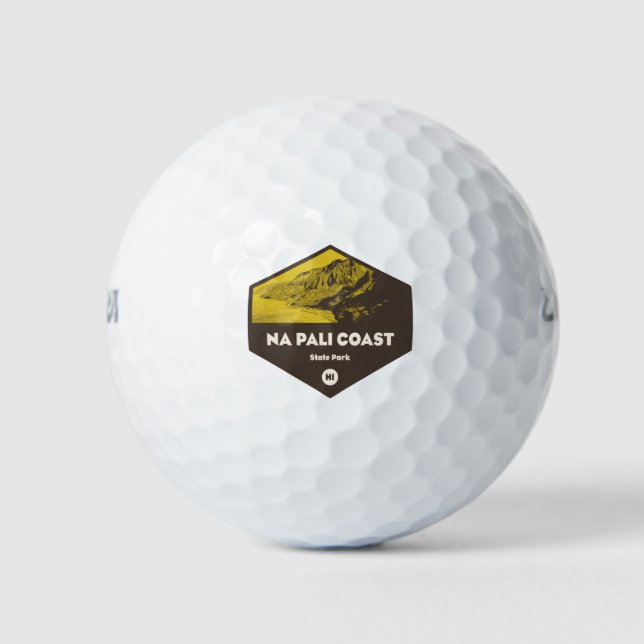 Nā Pali Coast State Park Hawaii Golf Balls (Front)
