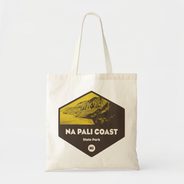 Nā Pali Coast State Park Hawaii Tote Bag (Front)
