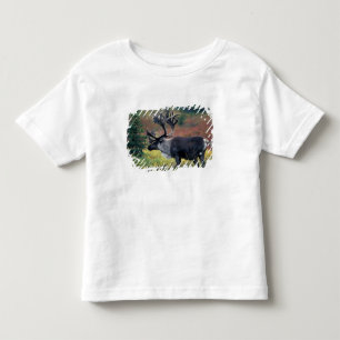 NA, USA, Alaska, Denali NP, Bull caribou 3 Toddler T-Shirt