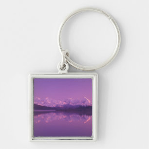 NA, USA, Alaska, Denali NP, Wonder Lake, Evening Key Ring