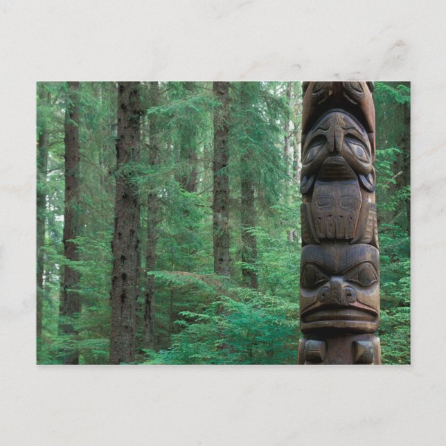 NA, USA, Alaska, Sitka, Sitka Totem Park, A Postcard (Front)