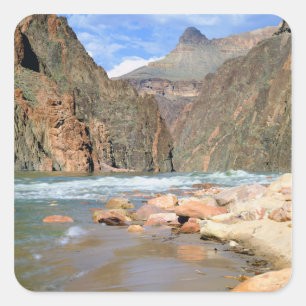 NA, USA, Arizona. Grand Canyon National Park. 2 Square Sticker