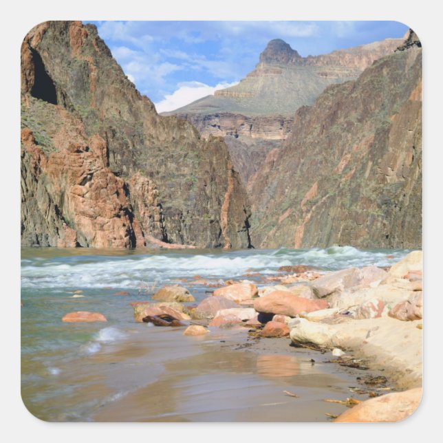 NA, USA, Arizona. Grand Canyon National Park. 2 Square Sticker (Front)