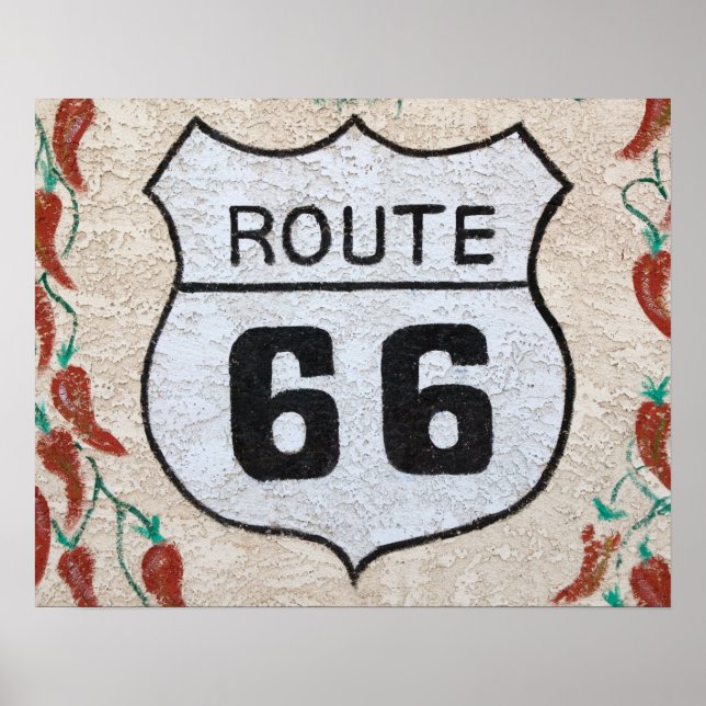 NA, USA, Arizona, Holbrook Route 66 street sign (Front)