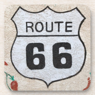 NA, USA, Arizona, Holbrook Route 66 street sign Coaster