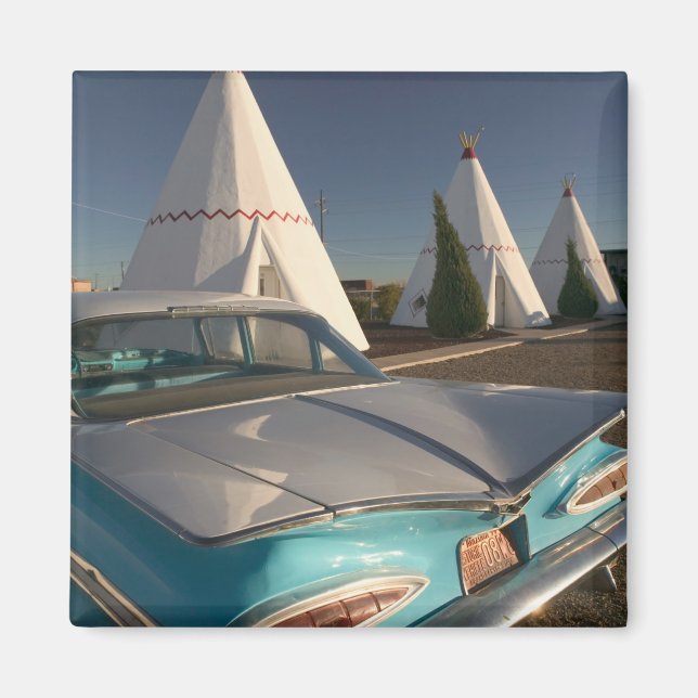 NA, USA, Arizona, Holbrook Route 66, Wigwam 2 Magnet (Front)