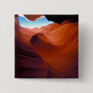 NA, USA, Arizona, Paria canyon. Sandstone 15 Cm Square Badge