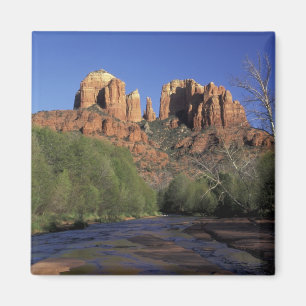 NA, USA, Arizona, Sedona. Cathedral Rock and Oak Magnet