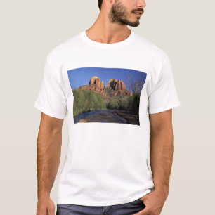 NA, USA, Arizona, Sedona. Cathedral Rock and Oak T-Shirt