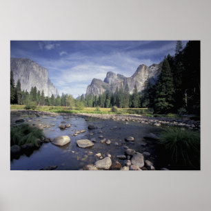 NA, USA, California, Yosemite NP, Valley view Poster