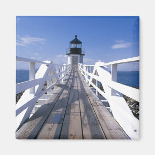 NA, USA, Maine, Port Clyde.  Marshall Point 2 Magnet