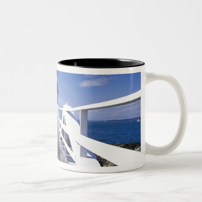 NA, USA, Maine, Port Clyde.  Marshall Point 2 Two-Tone Coffee Mug (Right)