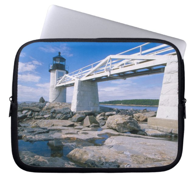 NA, USA, Maine, Port Clyde.  Marshall Point Laptop Sleeve (Front)